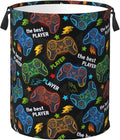 Video Game Controller Colorful Laundry Hamper Bag by Unknown