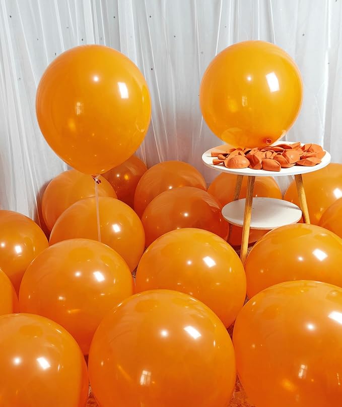 90 Pack Orange Balloons 18 inch Orange Latex Party big Balloon Bulk - Image 6
