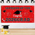 Graduation Decorations 2026 Red Graduation Banner 66.1" x 33.8" Graduation by Yunfan