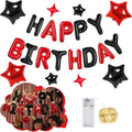 CANREVEL Happy Birthday Banner Decorations + 8Pcs Star Balloons, by CANREVEL