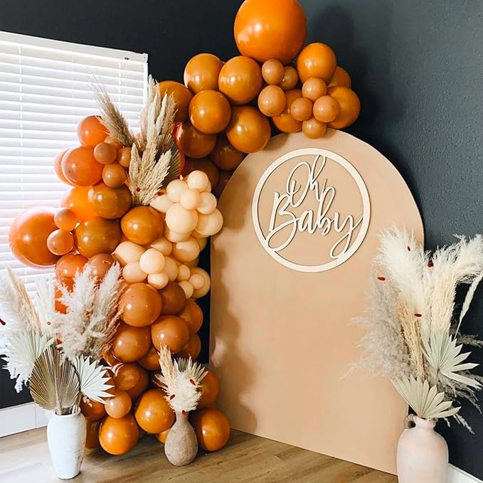PartyWoo Burnt Orange Balloons 50pcs Terracotta Fall Color 12 Inch | Balloons - Image 6