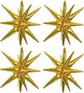 TONIFUL 4 Pcs Explosion Star Balloons Gold Foil Balloon Party Decorations | 22 by TONIFUL