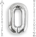 AULE 40 Inch Silver O Balloon Letter Foil A-Z Birthday Big Alphabet | Birthday by AULE