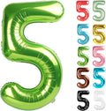Light Green Number 5 Balloon 40 Inch by IWERP