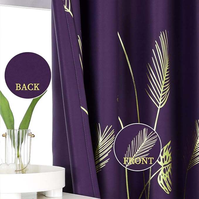 Purple Blackout Curtains for Dining Room - Image 3