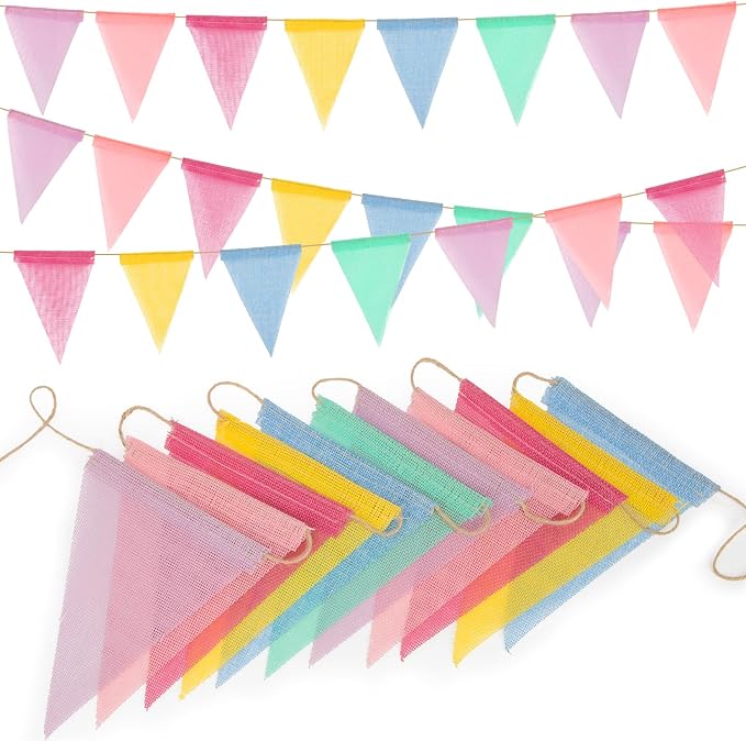MAQIHAN 78.6 Feet Colorful Pennant Banner Flags by MaqiIhanCustomOfficial