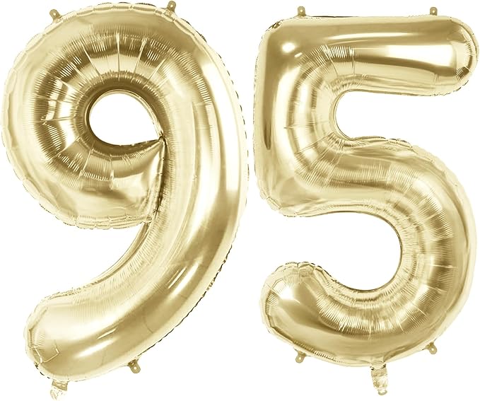 Number 95 Balloons for 95th Birthday Party Decorations, 40 Inch 0-100 by Joycard