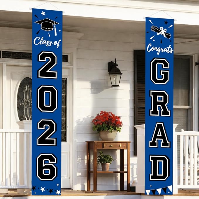 Graduation Decorations 2026, Graduation Banner Class of 2026, Congrats Grad - Image 7