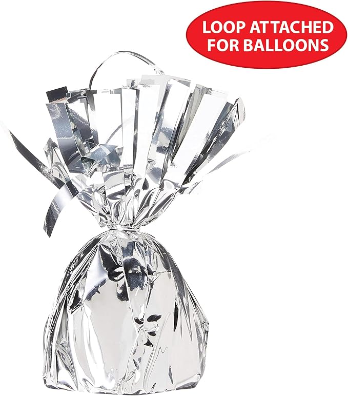 Beistle Metallic Wrapped Balloon Weight – 6 Pack, Party Decoration Accessories - Image 6