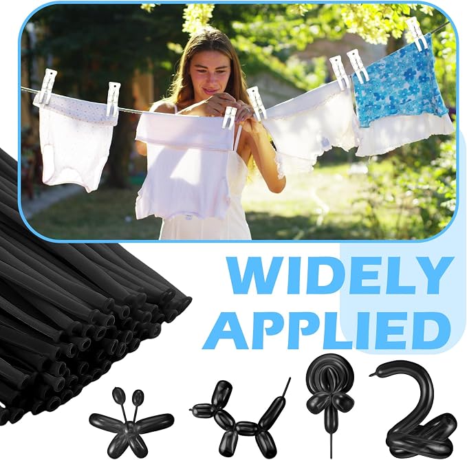 10 Pack Large Balloon Arch Clips 3.5 Inch Heavy Duty Clip and 100 Pcs Black 260 - Image 7