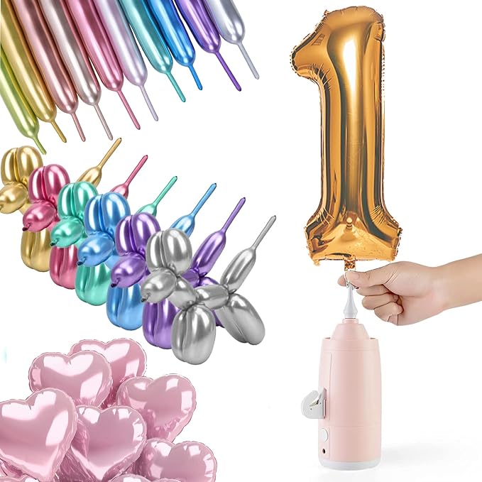 Electric Magic Balloon Pump, Electric Air Inflator Party Air Blower Pump by AJUJIAJIA