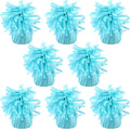 8 Pcs Baby Blue Metallic Balloon Weights Holder Anchors Balloon Holder Weights by ZCYSRLQIN