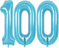 Number 100 Balloons for 100th Birthday Party Decorations, 0-100 Large No.100 by Joycard