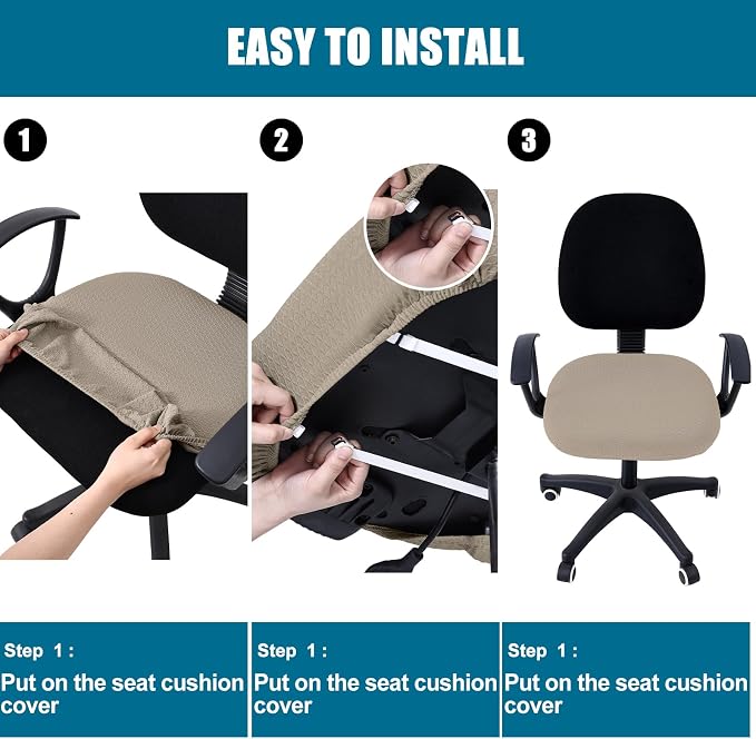 Smiry Office Computer Chair Seat Covers - Image 7