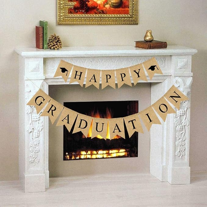 Happy Graduation Burlap Banner 2026 Graduation Party Decoration Banners | - Image 5