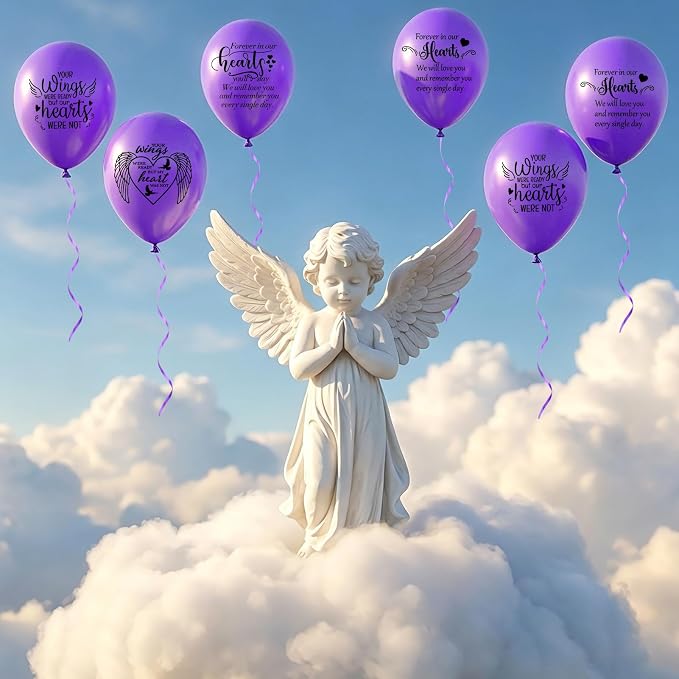60 Pcs Memorial Balloons 12 Inch Latex Balloons - Image 4