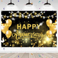WeBenison Happy Anniversary Backdrop Wedding Anniversary Photography Background by WeBenison
