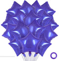 20 Pcs Purple Star Balloons, 18 Inch Star Foil Balloons, Stars Shaped Balloon by YOTHORN