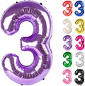 Purple Number 3 Balloon 40 Inch by IWERP