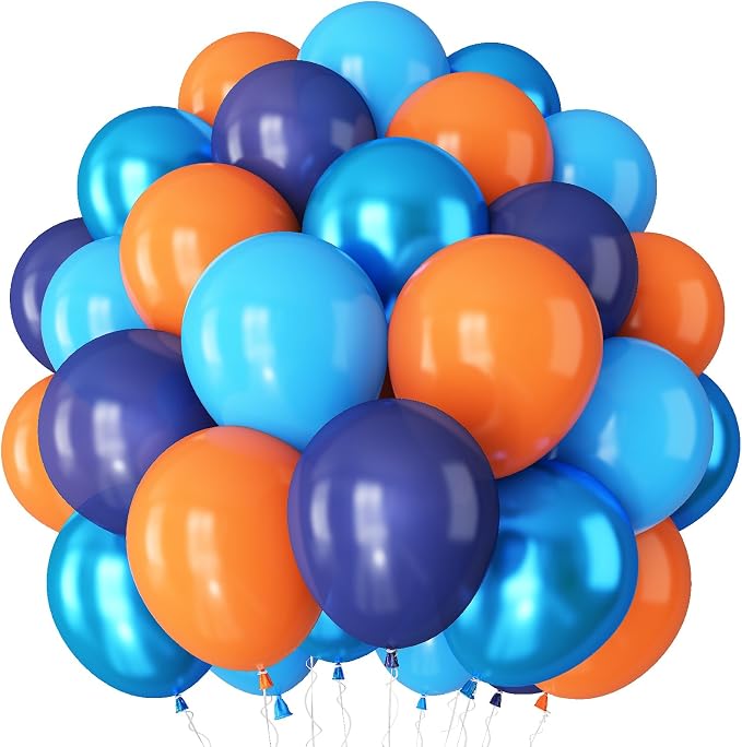 Orange and Blue Balloons by TAOYE