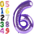 Number 5 Balloon 40 Inch Balloons Purple Birthday Decorations by Argthjy