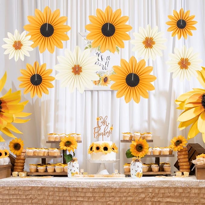 zilue Paper Fans Party Decorations Paper Flowers Decorations - Image 6
