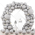 Voircoloria 90pcs Gray Balloons Garland Arch Kit, 18 12 10 5 Inch | by Voircoloria