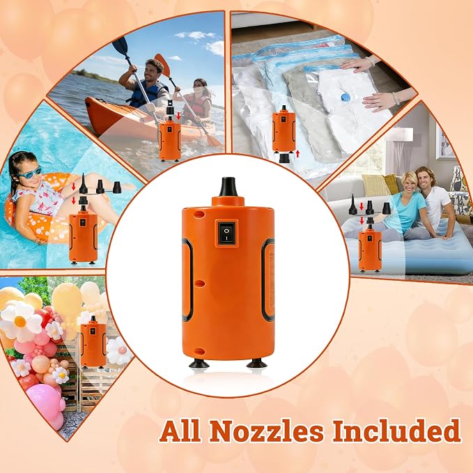 Balloon Pump Electric, Portable Balloons Inflator Air Pump | 110V Small - Image 7