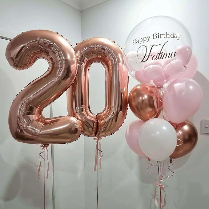 Rose Gold 23 Number Balloons, 40 Inch Giant Number 23 Balloons Foil Mylar - Image 5