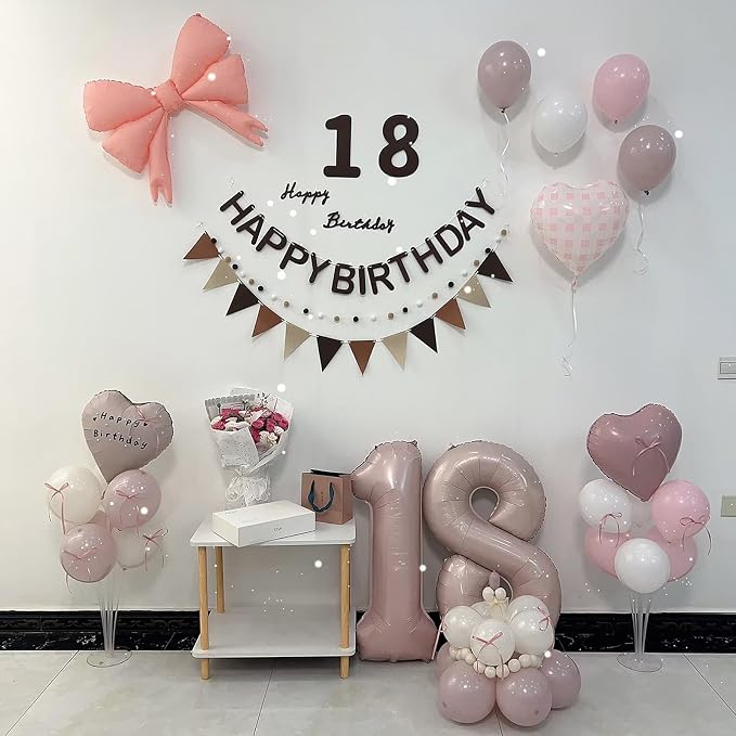 40 Inch Pink Number 4 Foil Balloon - Image 5