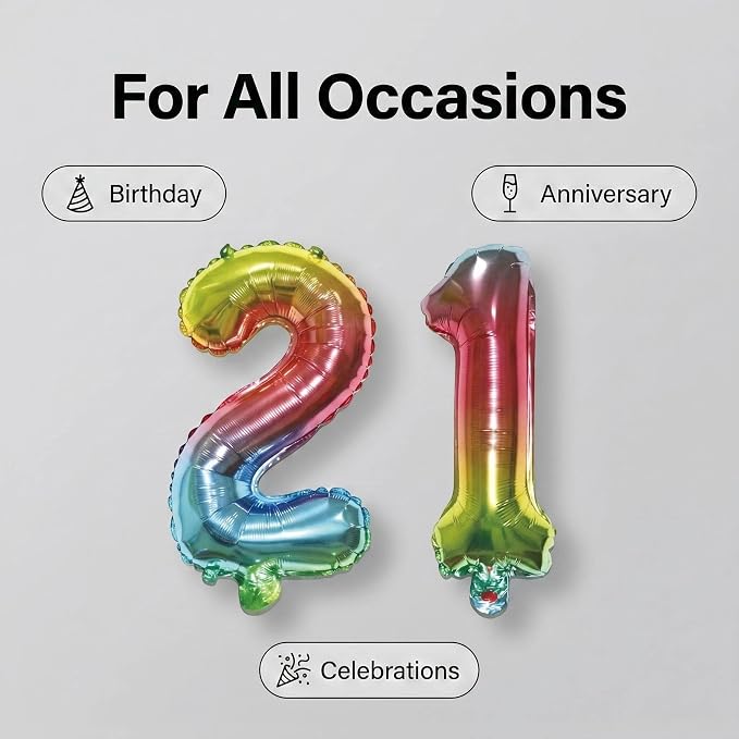 Number 10 Balloon Foil Mylar Balloons - Image 4