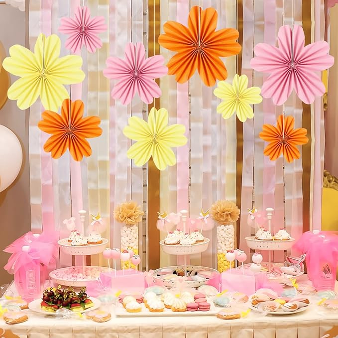 zilue Paper Fans Party Decorations Paper Flowers Decorations - Image 5