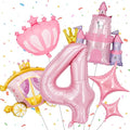Minyu 6-Piece Princess Theme Party Decoration Set: Princess Carriage + Pink by Unknown
