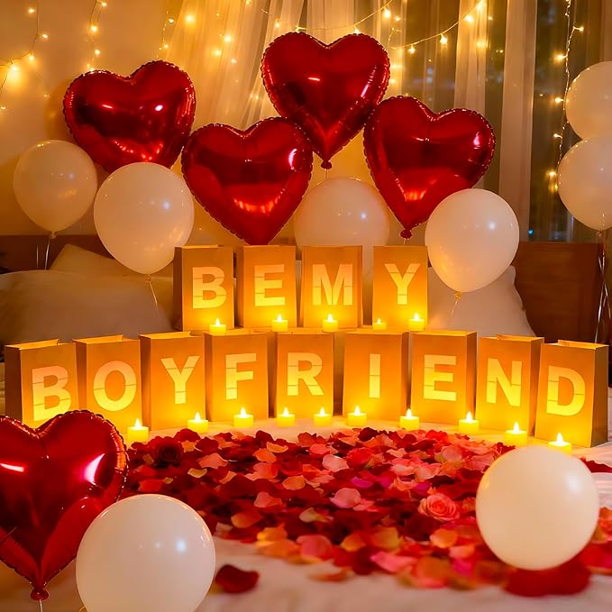 Be My Boyfriend Light Up Letters, Include Light up Letters, by Peledic