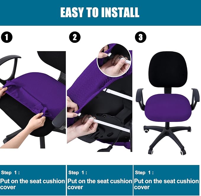 Smiry Office Computer Chair Seat Covers - Image 7