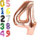 Number Balloons 40 Inch Rose Gold 3 Balloon by Argthjy