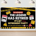 6x3.6ft Happy Retirement Backdrop Legend Retired Banner by AVEZANO