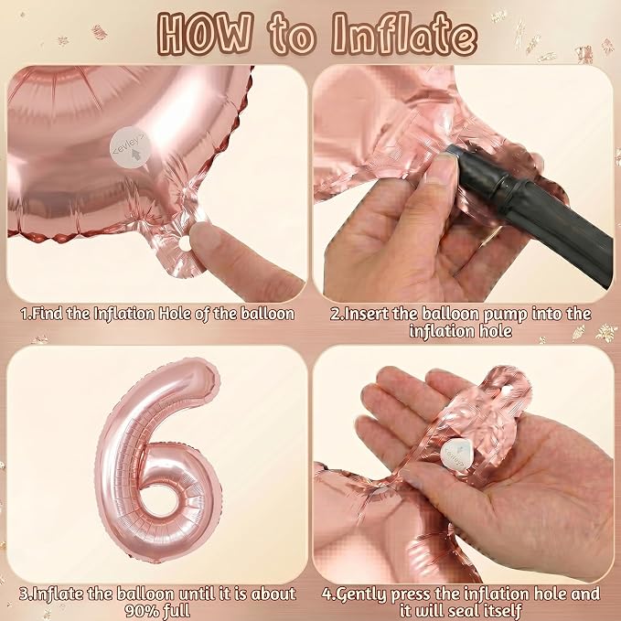 Rose Gold Number 16 Balloon 40 Inch, Gorgeous Foil - Image 5
