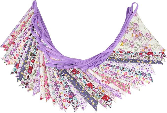 10M/32Ft Triangle Bunting Banner, Baby Shower, Outdoor and Home Decorations - Image 3