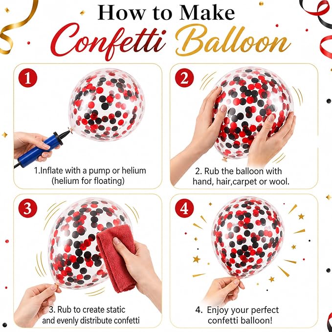 Red Black Cheetah Balloons - Image 4