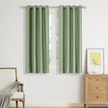 BULBUL Velvet Sage Green Blackout Curtains 63 inch by ModernShinyVelvetCurtains