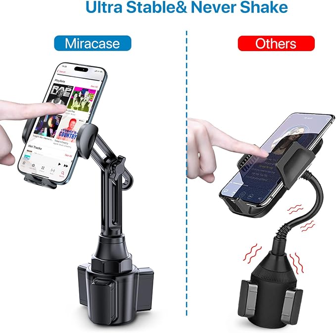 Miracase Long Neck Car Cup Holder Phone Mount Compatible - Image 2