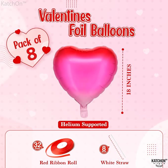 KatchOn Pink Heart Balloons for Pride Month Decorations and Anniversary | Pride - Image 2