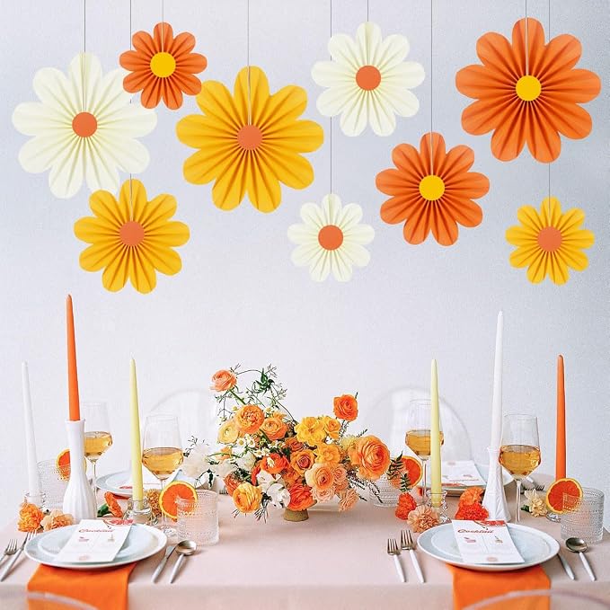 zilue Paper Fans Party Decorations Paper Flowers Decorations - Image 5