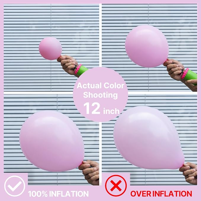 PartyWoo Baby Pink Balloons 50pcs Pastel Light Pale Pink Color | 12 Inch - Image 3