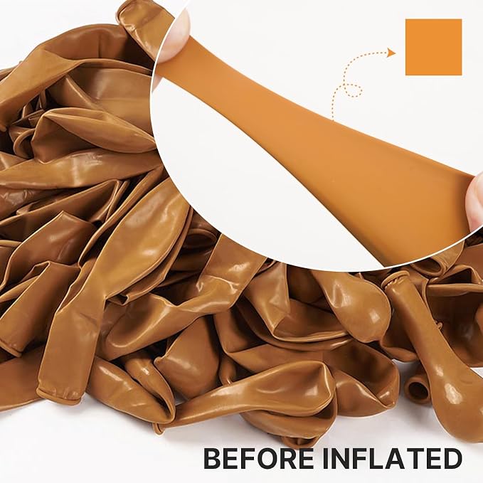 PartyWoo Burnt Orange Balloons 101pcs Terracotta Fall Color 12 Inch | Balloons - Image 2