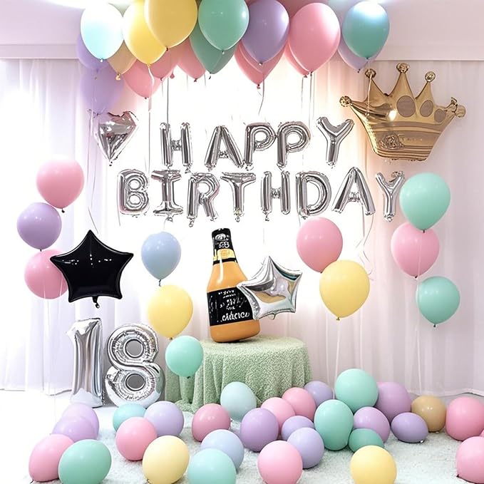 Pastel Balloons Latex Pastel Birthday Decorations 100 Pack 12 inch Round Helium - Image 3