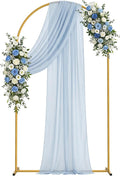 7.2FT Arch Backdrop Stand, Metal Gold Wedding Arch Frame, Balloon Arch Stand by Unknown