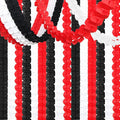 Black White-Red Party-Decorations Streamers Garland - 157Ft Graduation by Hugtmr