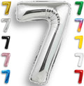 Silver Number Balloon 7 Mylar Foil Balloons 40 inch by Unknown